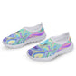 INSTANTARTS Rainbow Psychedelic Print Lightweight Breathable Shoes Women Loafers Slip On Casual Shoes Flats Shoes Zapatos