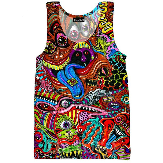 Trippy Psychedelic Beach Top