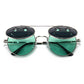 Vintage Flip Round Sunglasses